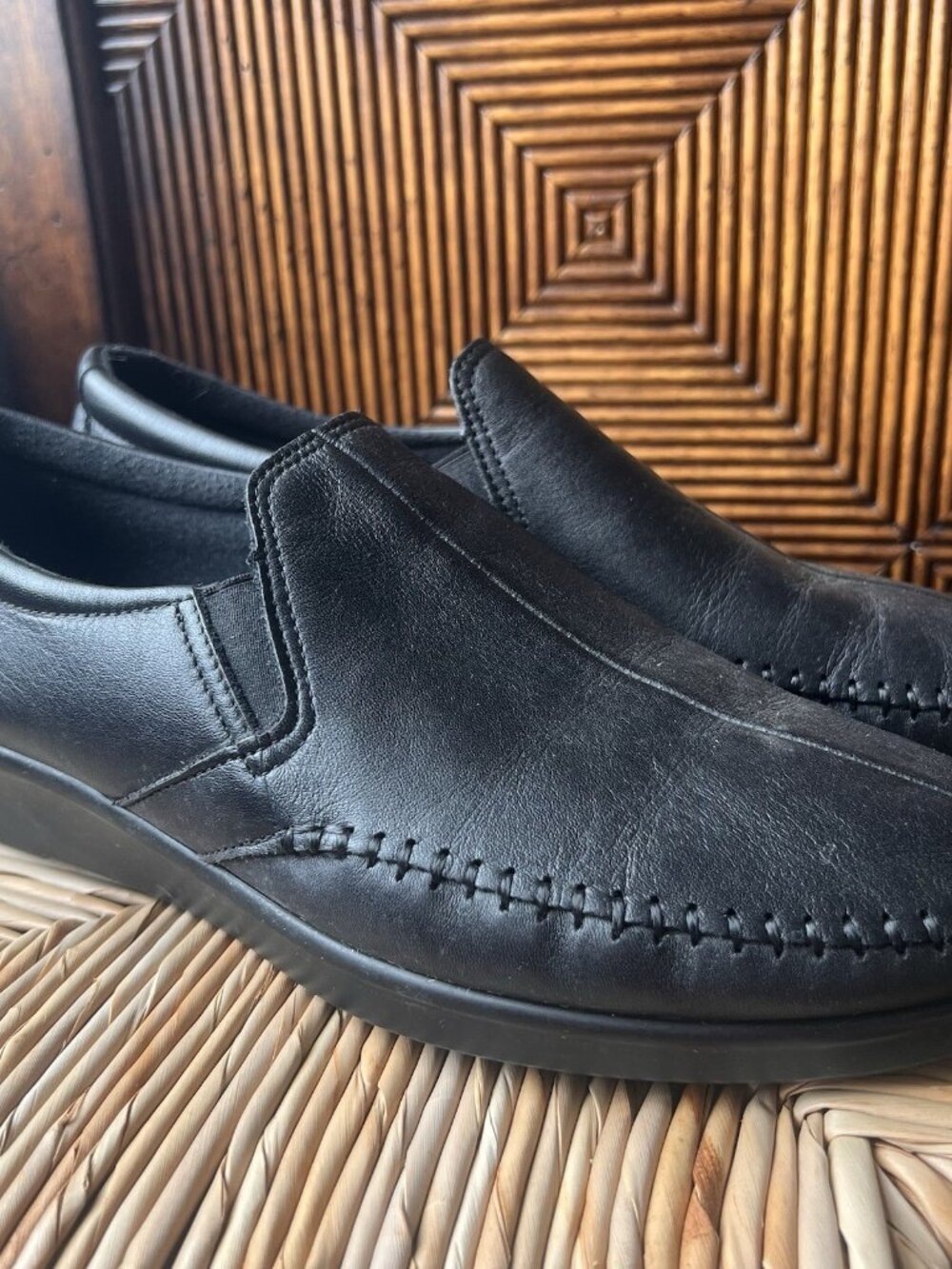 SAS Tripad Comfort Dream Slip On Leather Loafer Black 10.5 M